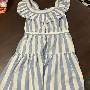 Cupshe Blue and White Striped Mini Dress